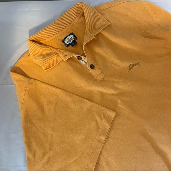 Tommy Bahama Men's Medium Polo Shirt Orange Cotton - Picture 1 of 9